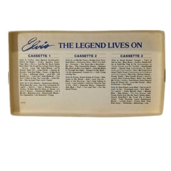 Elvis Presley Elvis The Legend Lives On 3 Cassettes Readers Digest 1986 SEALED - Picture 3 of 6